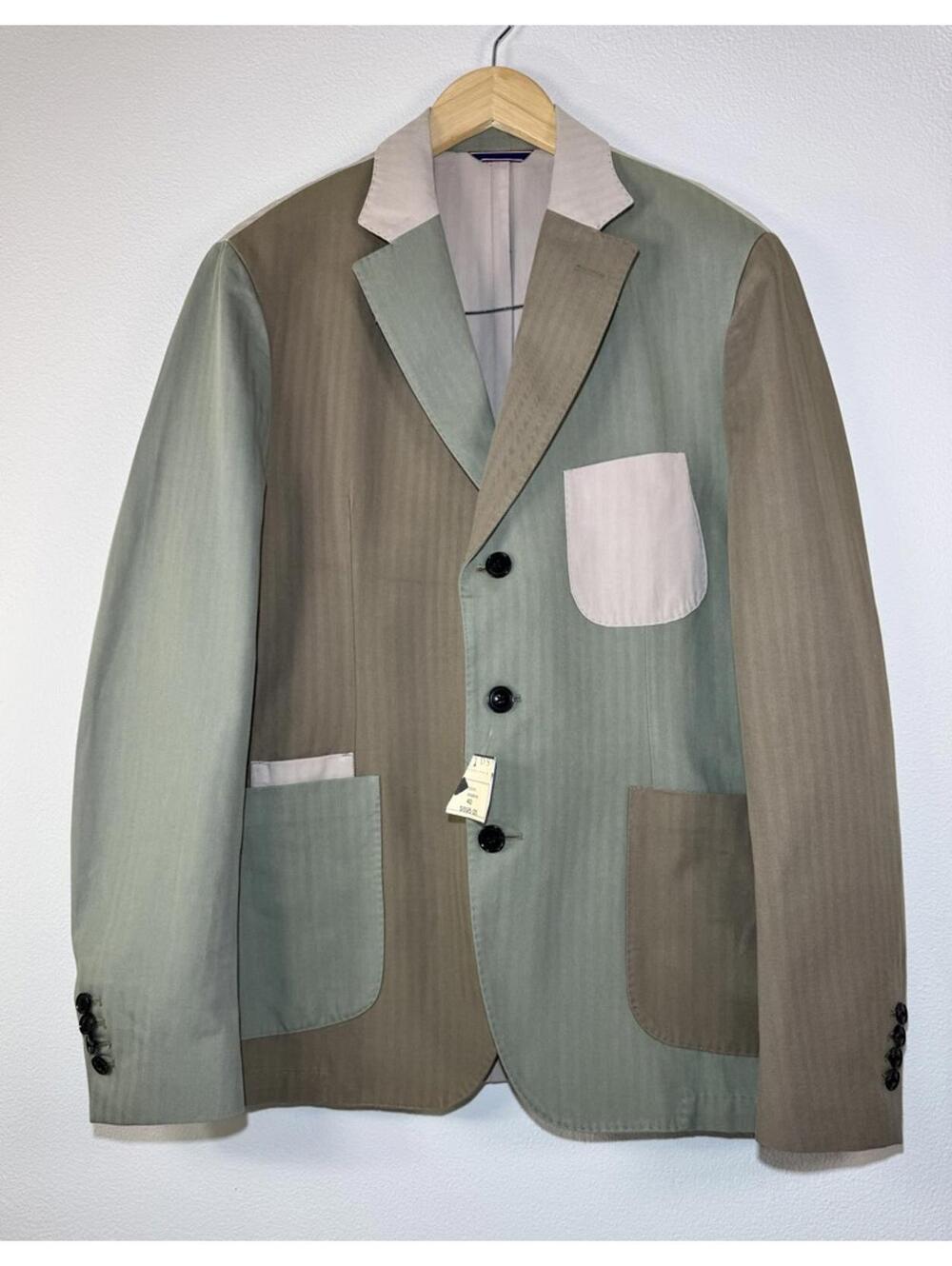 $695 NWT HANDMADE L’EGOISTE SLACK IVY PATCH BLAZER JACKET MENS 42R SPORTS COAT